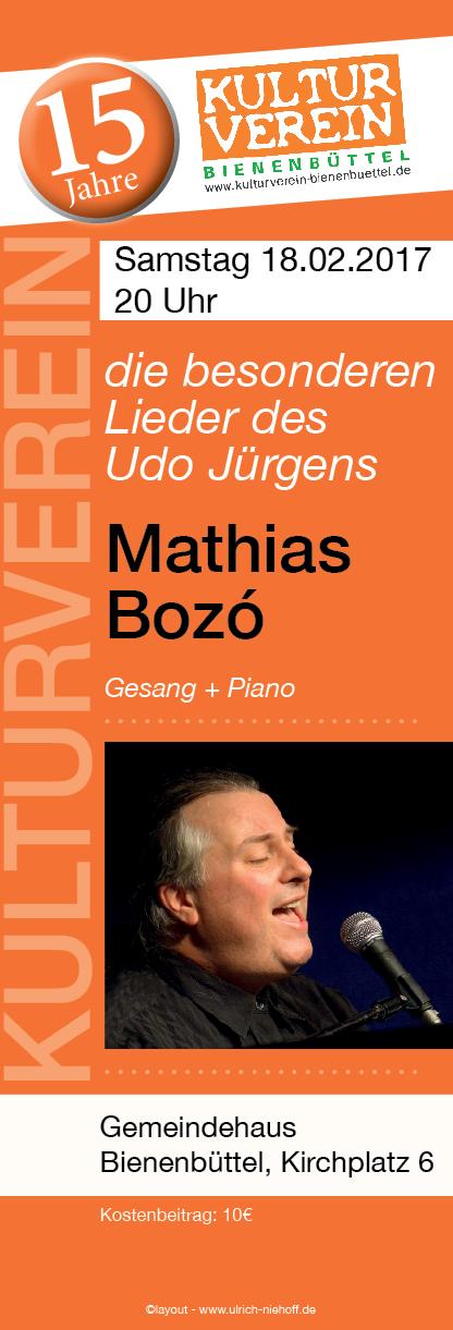 Mathias Bozó – singt und spielt Udo Jürgens